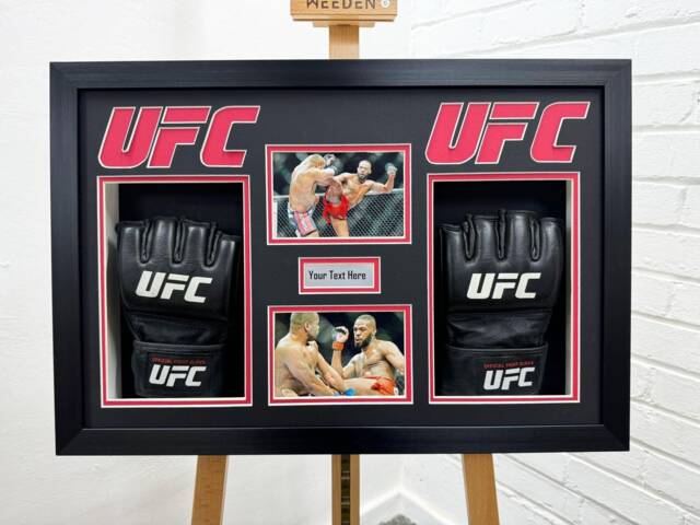Ufc Glove Display Case 3D Box Frame, Photo Title by