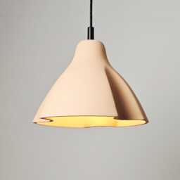 Soft Sculptural Ceramic Pendant Ceiling Light Fixture, Floral Inspired Design - Naaya Scoop