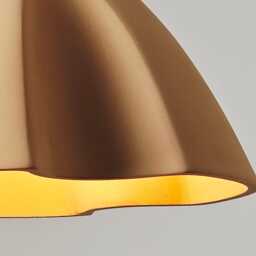 Soft Sculptural Ceramic Pendant Ceiling Light Fixture, Floral Inspired Design - Naaya Scoop - thumbnail 2