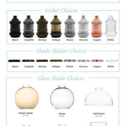 Plug in Glass Bell Shade Pendant Light - in Lamp Custom Design Your Own Any Cord Length Colors - thumbnail 3
