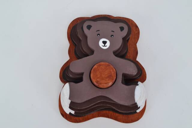 Wooden Toy/stacking Bears Educational Game - image 1