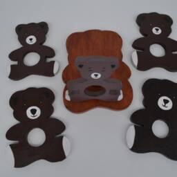 Wooden Toy/stacking Bears Educational Game - thumbnail 2
