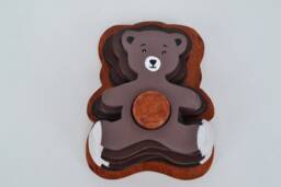 Wooden Toy/stacking Bears Educational Game - thumbnail 1