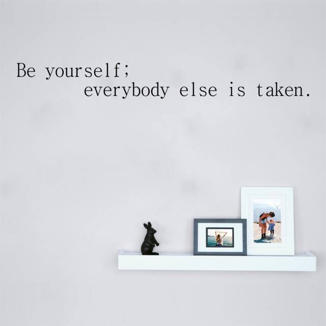 Be Yourself - 0118 Wall Art Decal, Transfer, Mural, Sticker, 75 Colours, 5 Sizes, Interior Or Exterior Use , Easy To Apply - image 1
