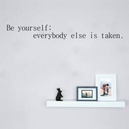 Be Yourself - 0118 Wall Art Decal, Transfer, Mural, Sticker, 75 Colours, 5 Sizes, Interior Or Exterior Use , Easy To Apply - thumbnail 1