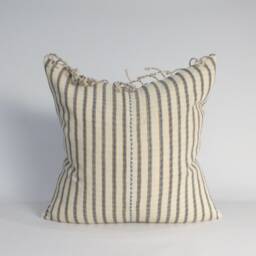 Blue White Karen Hand Woven Fabric Pillowcase Hmong Throw Cushions Ethnic Fabrics Decorative Sofa Pillows - thumbnail 3