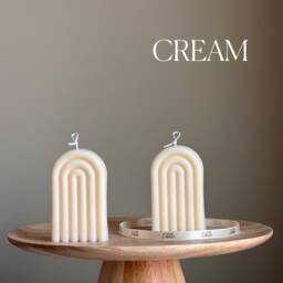 Hand Poured Rainbow Soy Wax Candle Sculptural Home Decor - thumbnail 3