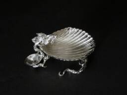 Small Salt Cellar With Fish Spoon For One Person - thumbnail 1