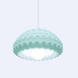 Mint Green Paper Pendant Lamp - Kasa M Light - thumbnail 3