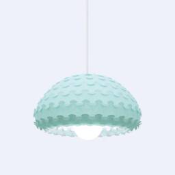 Mint Green Paper Pendant Lamp - Kasa M Light