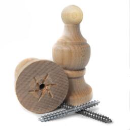 Finials - Pair Of Custom Hand Painted For Curtain Rod Woodland Forest Or Any Theme - thumbnail 2