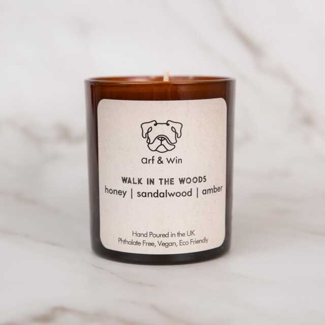 "Hand Poured Natural Candle ""Walk in The Woods" - image 1
