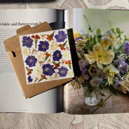 Summer Souvenir Herbarium, Herbarium Framed With Dried Flowers & Leaves, French Designer, Botanik Flower Farm, Organic Farming - thumbnail 2