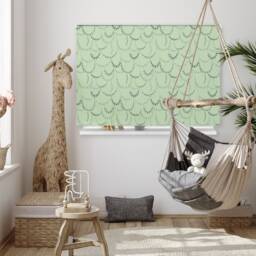 Jungle Vines Roller Blind, Children's Made To Measure, Green Pattern Blind - thumbnail 2