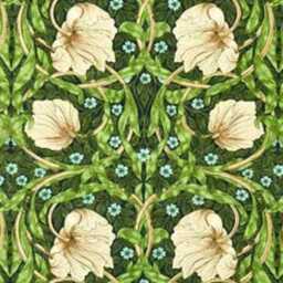 William Morris, Pimpernel, Midnight Fields, Cotton Velvet Cushion Cover, Throw Pillow Home Decor - thumbnail 2