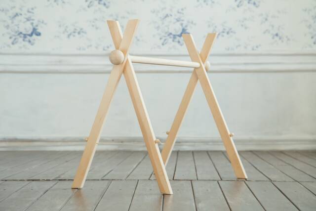 Wooden Baby Gym With Globes, Frame, Baby Activity Gym, Play Toddler - image 1