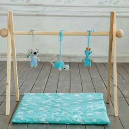 Wooden Baby Gym With Globes, Frame, Baby Activity Gym, Play Toddler - thumbnail 4