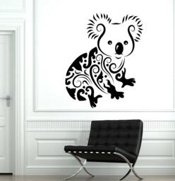Wall Decal Koala Animal Jungle Ornament Tribal Mural Vinyl 1703Dz - thumbnail 1