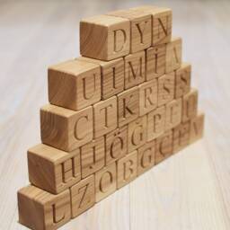 29 Wood Turkish Alphabet Blocks Abc Letter Learning Toy Personalized Baby Shower Or Birthday Gift - thumbnail 4