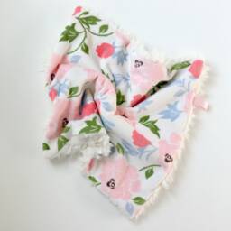 Dream Lovie. Security Blanket. Personalized Lovey. Faux Fur Roses. Mini Baby Minky Shower Gift - thumbnail 4