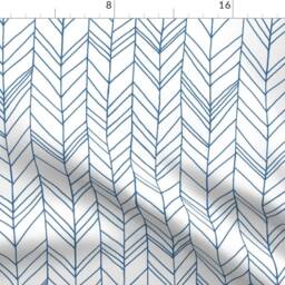 Herringbone Curtain Panel - Chevron Feather Tribal Nursery Arrows Custom Featherland Whiteold Glory Large By Leanne_Hatch - thumbnail 4