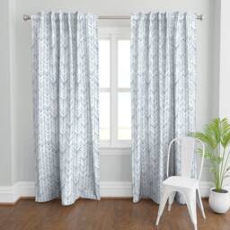 Herringbone Curtain Panel - Chevron Feather Tribal Nursery Arrows Custom Featherland Whiteold Glory Large By Leanne_Hatch - thumbnail 2