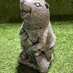 Concrete Hedgehog Wind in The Willows Garden Sculpture Lawn Ornament Frost Protected - thumbnail 3