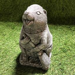 Concrete Hedgehog Wind in The Willows Garden Sculpture Lawn Ornament Frost Protected - thumbnail 2