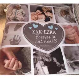 Personalised Memorial Blanket - Remembrance Sympathy Gift - thumbnail 3