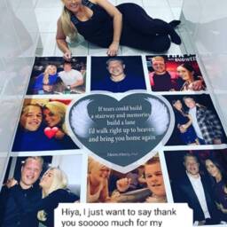Personalised Memorial Blanket - Remembrance Sympathy Gift - thumbnail 4