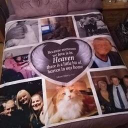 Personalised Memorial Blanket - Remembrance Sympathy Gift - thumbnail 2