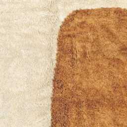 Cream Moroccan Abstract Wool Rug - Handmade Minimalist Carpet With Amber Art Design Beni Ourain Style - thumbnail 3