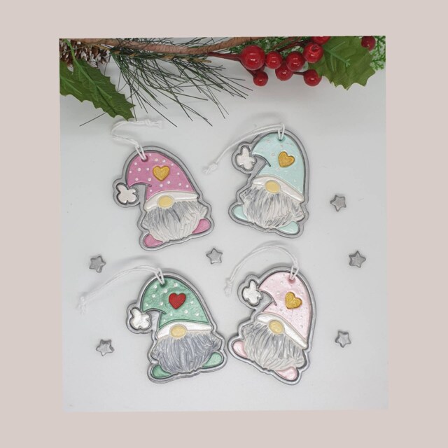 Christmas Gnomes, Gonk Tree Decorations - image 1