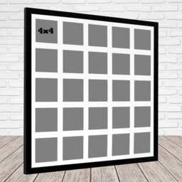 25 Aperture Multi Photo Frame For 4x4 Photos - Instagram Square Collage Picture - thumbnail 3