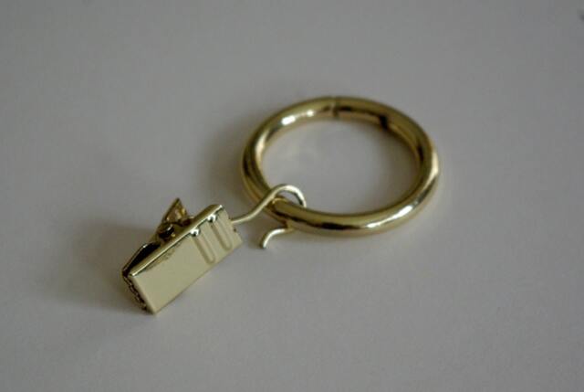 Shiny Gold Curtain Ring Clips Housewarming Gift New House French Style European Decor ??30mm/??40mm - Pack Of 10 - image 1