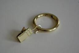 Shiny Gold Curtain Ring Clips Housewarming Gift New House French Style European Decor ??30mm/??40mm - Pack Of 10 - thumbnail 1