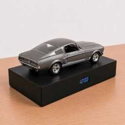 1967 Ford Mustang Gt Alarm Clock - Realistic Engine Sound, Working Headlights, Handmade, Car Enthusiast Gift - thumbnail 3