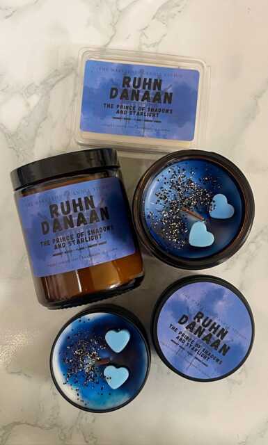 Ruhn Danaan Candle - Crescent City Fan Parody Booktok Merch Fantasy Romance Gift Romantasy Bookshelf Decor - image 1