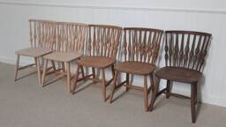 Solid Beech Nub Bubble Kitchen Dining Chairs in Raw, Natural Or Stained Chairs Matt Satin Finish