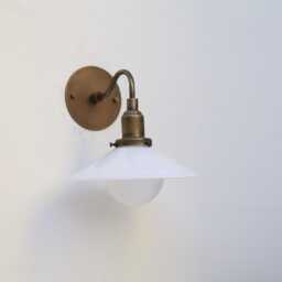 "Brass Wall Sconce Light With Brass Shade-Minimal Light, Ul Listed, 9"" Shade+4" - thumbnail 3