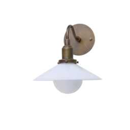 "Brass Wall Sconce Light With Brass Shade-Minimal Light, Ul Listed, 9"" Shade+4" - thumbnail 2