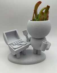 "Bbq Succulent Planter ""Wee Jimmy Let's Throw Another Shrimp On The Barbie" - thumbnail 1