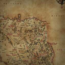 Fantasy Map Of Texas Vintage Style Texas State Art Print - thumbnail 2