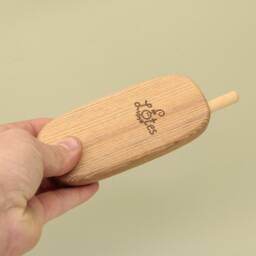Handmade Wooden Toy Mobile Phone - Montessori Baby Gift - thumbnail 4