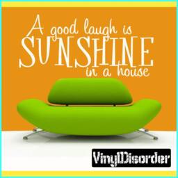A Good Laugh Is Sunshine in A House - Vinyl Wall Decal Quotes Sticker Hj007Agoodviet - thumbnail 1
