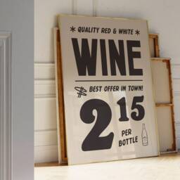 Retro Kitchen Print, Food & Drink Wall Art, Vintage Wine Poster, Dining Room Prints, Bar Decor, 1950S Art - thumbnail 3