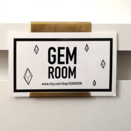 Handmade Brass Business Card Holder Double-Sided Display - thumbnail 3