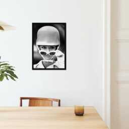 Vintage Audrey Hepburn Print, Fashion Model Poster, Fine Art Photography Wall Art, Museum Quality Classic Black & White Print - thumbnail 2