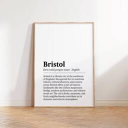 Bristol Poster Print Set - Of 3 Posters - Watercolour Picture Painting Wall Hanging Artwork Art UK Travel Decor - thumbnail 3