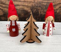 Wooden Christmas Tree, Decorations, Small Xmas Table Centrepiece, Ornament, Scandi Decoration, Freestanding